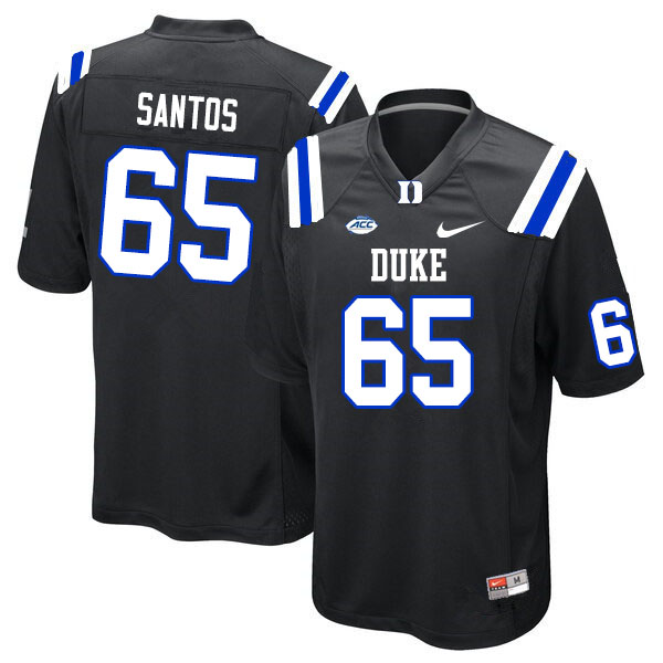 Duke Blue Devils #65 Julian Santos College Football Jerseys Sale-Black